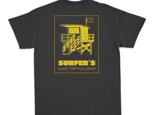 Surfer's Warehouse Beach/Lifeguard Stand T-Shirt Ormond Beach Surf shop