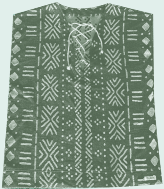 Sand Cloud Adobe Mud cloth Cover Up sage green
