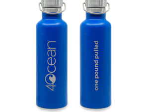 <span style="text-decoration: underline;"><strong>4Ocean Reusable Water Bottle:</strong></span> One pound of trash recovered from the world’s oceans, rivers