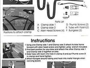 econo style Surfboard Side surfboard Rack for Bike - surferswarehouse