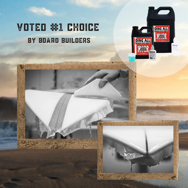 DING ALL SURFBOARD REPAIR ULTRA CLEAR LAMINATING RESIN