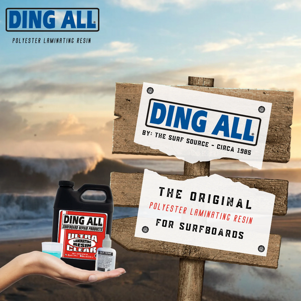 DING ALL SURFBOARD REPAIR ULTRA CLEAR LAMINATING RESIN