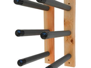 BLOCKSURF WOOD WALL RACK - surferswarehouse