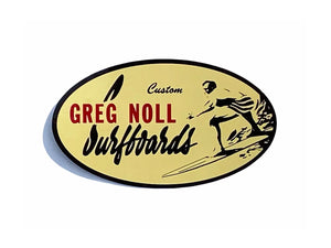 GREG NOLL SURFBOARDS STICKER - surferswarehouse