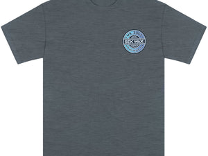 MR. ZOGS SEX WAX FADE BLUE LOGO GREY TEE SHIRT - surferswarehouse