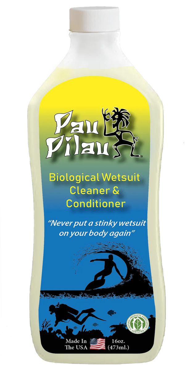 All-Natural Wetsuit Shampoo + Conditioner Pau Pilau Wetsuit Cleaner wetsuit repair surferswarehouse.myshopify.com