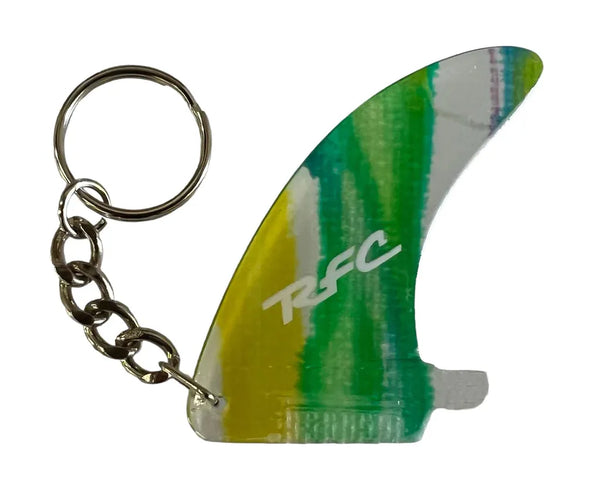 RAINBOW FIN CO (RFC) FIN KEY CHAIN surfing accessories surferswarehouse.myshopify.com