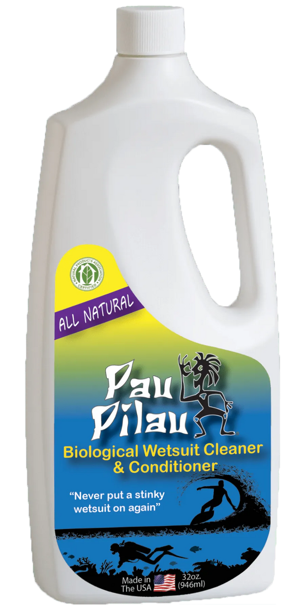 All-Natural Wetsuit Shampoo + Conditioner Pau Pilau Wetsuit Cleaner wetsuit repair surferswarehouse.myshopify.com