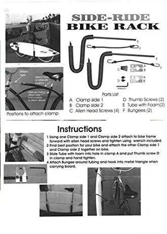 econo style Surfboard Side surfboard Rack for Bike - surferswarehouse Econo Style Surfboard Side Rack for Bike product_type surferswarehouse.myshopify.com
