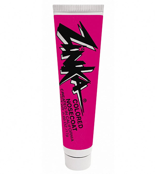 Pink tube of Zinka colored nosecoat on a white background Zinka sunscreen Zinka sunscreen Zinka Nose Coat Waterproof Sunblock 0.6oz Sunscreen surferswarehouse.myshopify.com