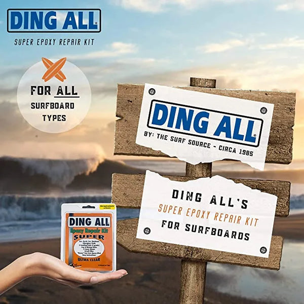 DING ALL SUPER EPOXY REPAIR KIT / 3 OUNCES - surferswarehouse DING ALL SUPER EPOXY REPAIR KIT / 3 OUNCES Surfboard Repair surferswarehouse.myshopify.com