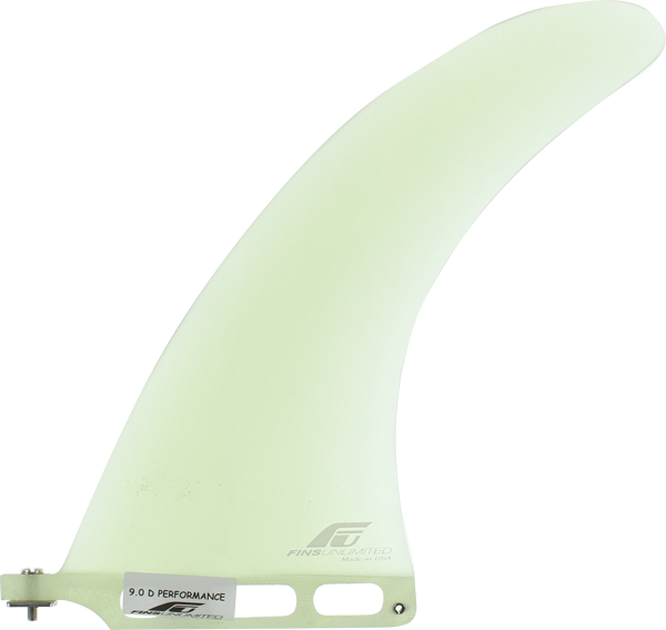Fins Unlimited D-Performance Clear Longboard Fin - 8" surfboard fins surferswarehouse.myshopify.com