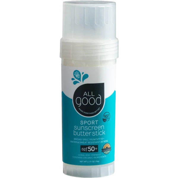 All Good Sport Mineral Sunscreen Butter Stick SPF 50 - 2.75 oz