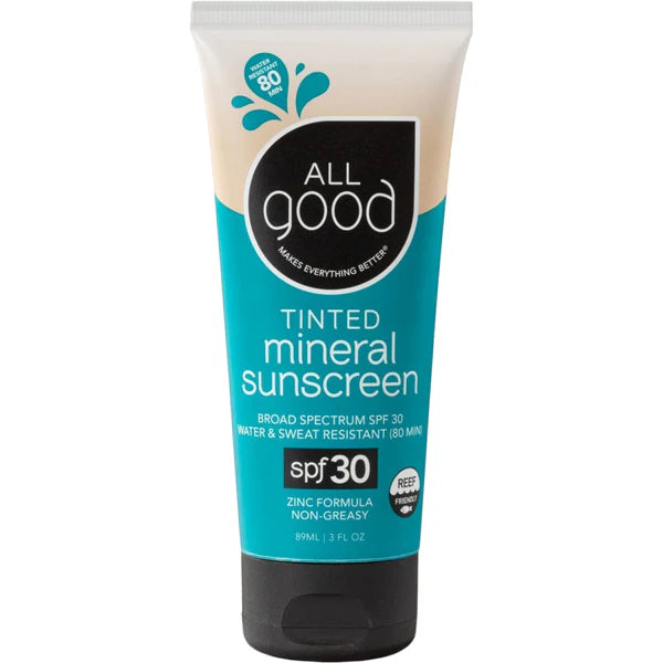All Good Tinted Mineral Sunscreen SPF 30 - 3 oz Sun Care surferswarehouse.myshopify.com