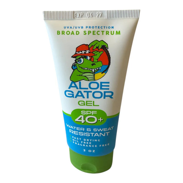 Aloe Gator Gel SPF 40+ Broad Spectrum Sunscreen - 3oz. Tube