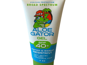 Aloe Gator Gel SPF 40+ Broad Spectrum Sunscreen - 3oz. Tube Sun Protection surferswarehouse.myshopify.com