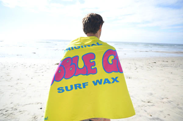 Bubble Gum Surf Wax Throwback Beach Towel
