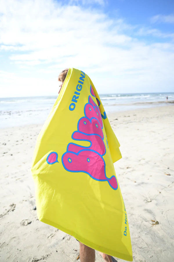 Bubble Gum Surf Wax Throwback Beach Towel