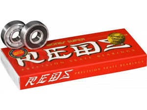 BONES SUPER REDS SKATEBOARD BEARINGS — 8 PACK product_type surferswarehouse.myshopify.com