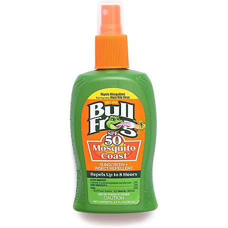 Bullfrog Mosquito Coast Bug Spray Insect Repellent + Sunscreen SPF 50, Pump Spray 4.7 Fl Oz Lotion & Moisturizer surferswarehouse.myshopify.com