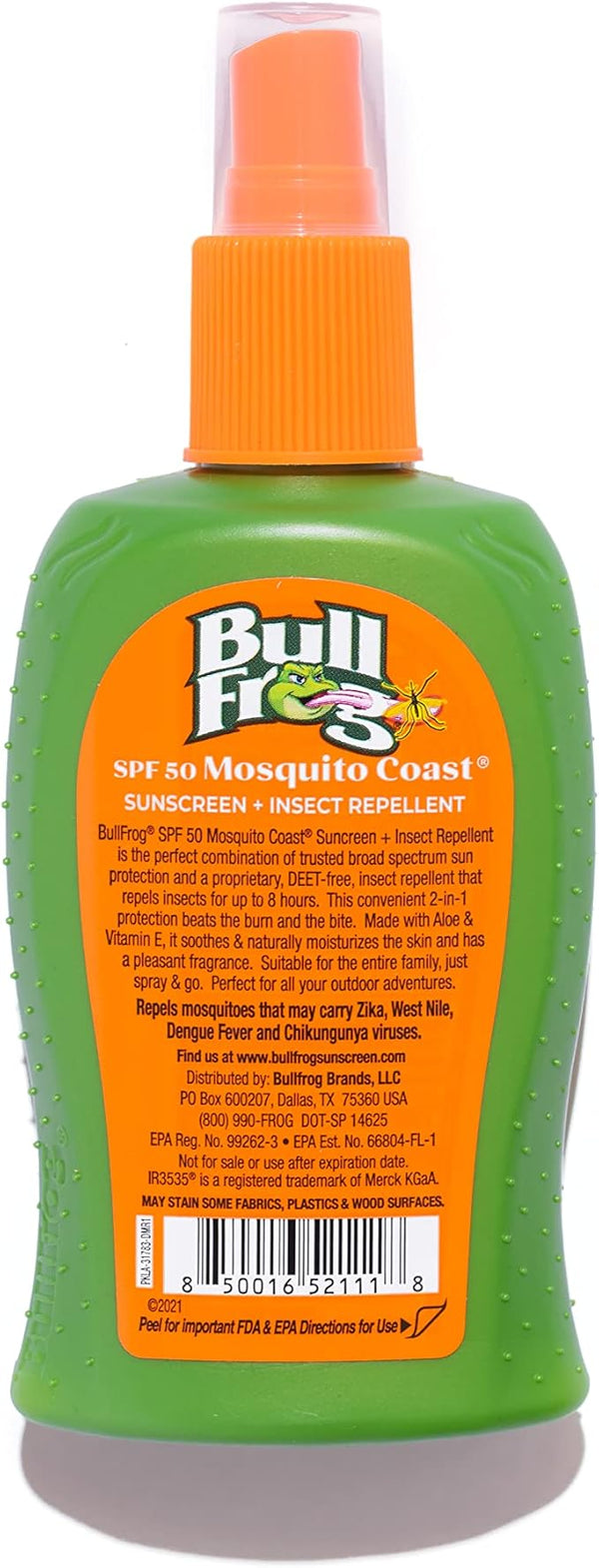Bullfrog Mosquito Coast Bug Spray Insect Repellent + Sunscreen SPF 50, Pump Spray 4.7 Fl Oz Lotion & Moisturizer surferswarehouse.myshopify.com