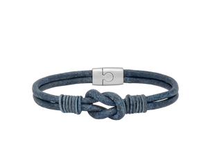 Bunker Hill Square Knot Leather Bracelet Bunker Hill Square Knot Leather Bracelet bracelet surferswarehouse.myshopify.com