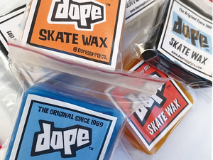 The Dope Skate wax Nug&nbsp; packaged bars of&nbsp; Dope Skate Wax Mini Nugs.