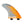 FCS SurfBoard Fin Set  Tri Set Large PC-7 Ornage Smoke