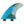 FCS PC-5 Tri-Fin Set Blue Smoke Medium  SurfBoard Fin Set