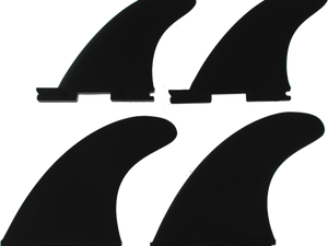 FIN SOLUTIONS FFS QUAD MD 5.25"/4.5" BLACK surfboard fins surferswarehouse.myshopify.com