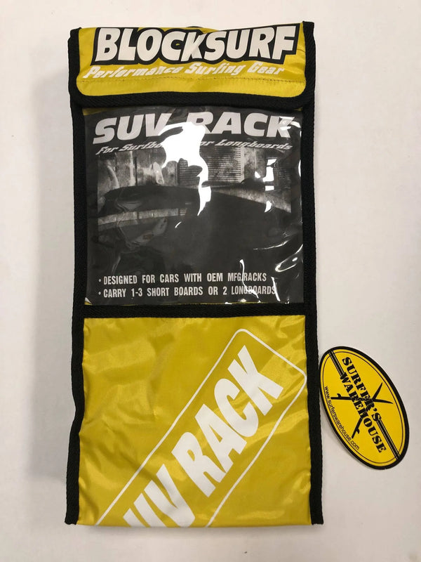 BLOCKSURF SUV RACK PADS WITH STRAPS - surferswarehouse BLOCK Surfboard SUV Racks Pads With Straps surfboard racks surferswarehouse.myshopify.com