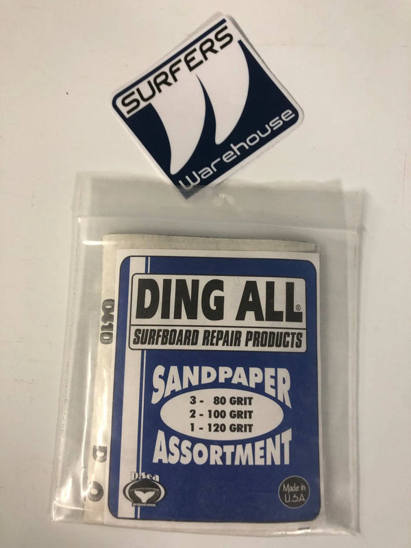 DING ALL  Surfboard repair products      Sandpaper Assortment pack - surferswarehouse DING ALL  Surfboard repair products      Sandpaper Assortment pack Surfboard Repair surferswarehouse.myshopify.com