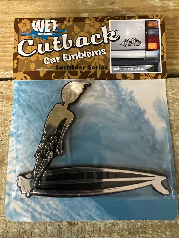 Cutbacks Car Emblems    surf riders series surfing accessories surferswarehouse.myshopify.com