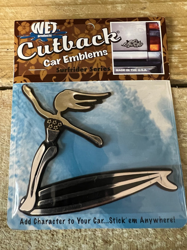 Cutbacks Car Emblems    surf riders series surfing accessories surferswarehouse.myshopify.com