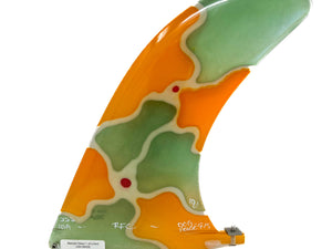 Rainbow fin company - one-of-a-kind stained glass fin - 9.25 surfboard fins surferswarehouse.myshopify.com