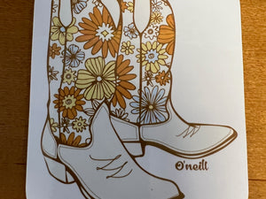 O'Neil cowgirl boots sticker surf sticker surferswarehouse.myshopify.com