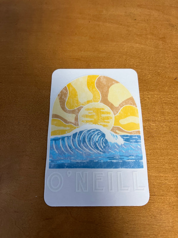 O'NEIL sunrise over Surf Sticker