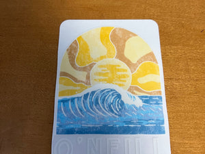 O'NEIL sunrise over Surf Sticker surfing accessories surferswarehouse.myshopify.com
