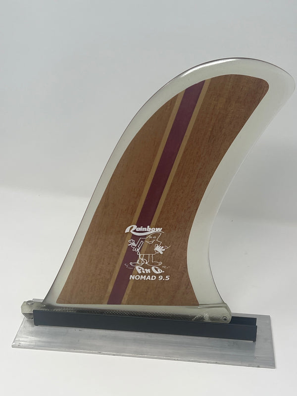 Rainbow Fin company Nomad 9.5" wood fin surfboard fins surferswarehouse.myshopify.com