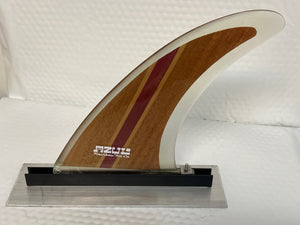 Rainbow surfboard wood fin Azul 8” surf surfing surfboard fins surferswarehouse.myshopify.com