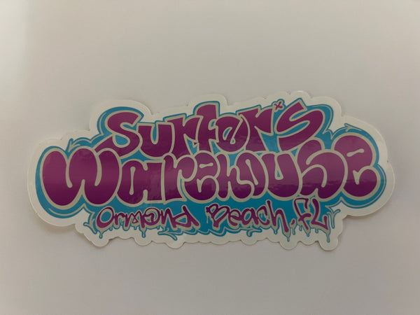 Surfers Warehouse Ormond Beach Graffiti Stickers