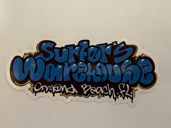 Surfers Warehouse Ormond Beach Graffiti Stickers