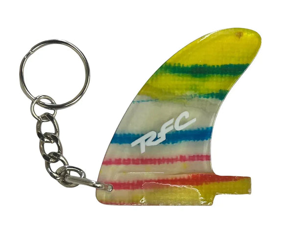 RAINBOW FIN CO (RFC) FIN KEY CHAIN surfing accessories surferswarehouse.myshopify.com
