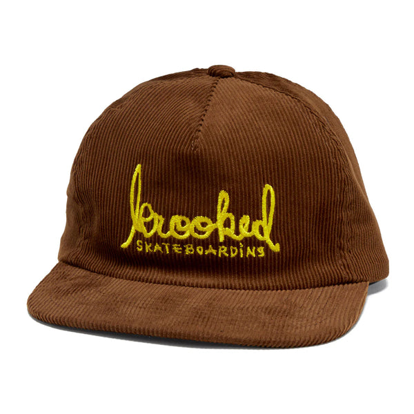 Krooked Skateboarding Corduroy Script Snapback Hat