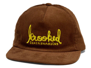 Krooked Skateboarding Corduroy Script Snapback Hat Bucket Hat surferswarehouse.myshopify.com