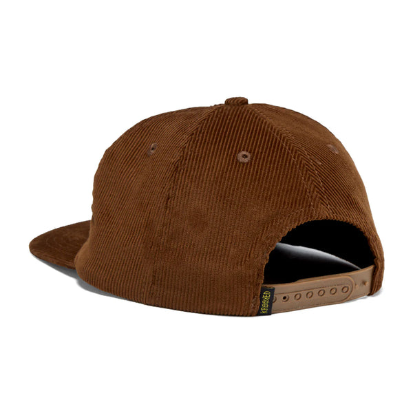Krooked Skateboarding Corduroy Script Snapback Hat