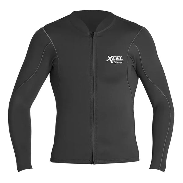 Xcel Men's Axis Log Sleeve Front Zip Jacket 1/0.5mm Wetsuit surferswarehouse.myshopify.com