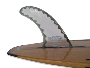 Pro Teck Power Flex 7" Clear / Smoke Center Fin surfboard fins surferswarehouse.myshopify.com