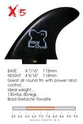 RED X FIN SYSTEM / SET OF 3 - surferswarehouse RED X FIN SYSTEM / set of three surfboard fins surferswarehouse.myshopify.com