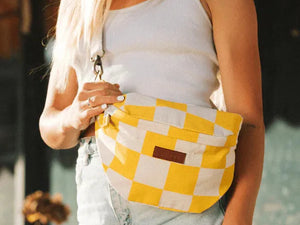 Sand Cloud Classic Checker Bum Sling Bag Beach bag surferswarehouse.myshopify.com